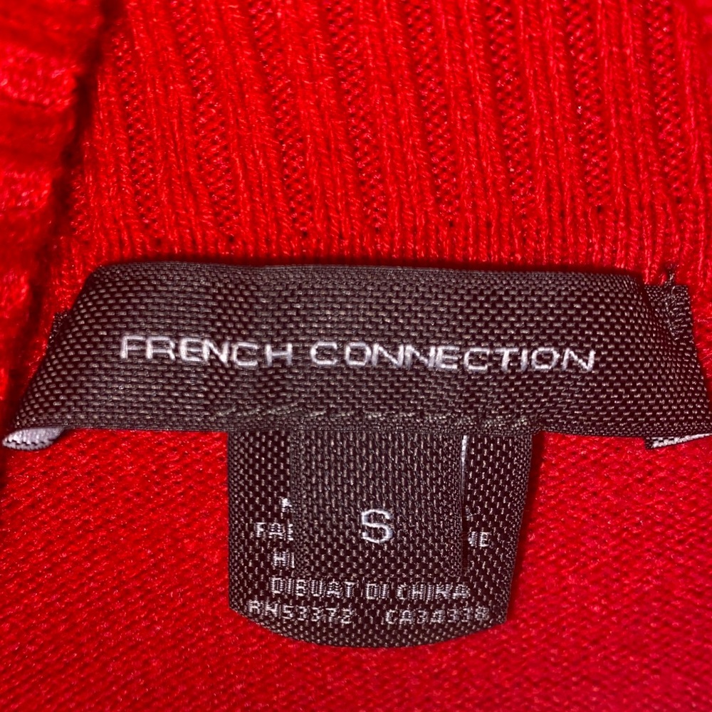 French Connection Vibrant Red Turtleneck Sweater - Picture 7 of 7